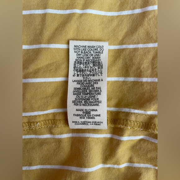 The Great Larel Yellow Striped Maxi Dress Size 2 Pockets - Picture 16 of 16